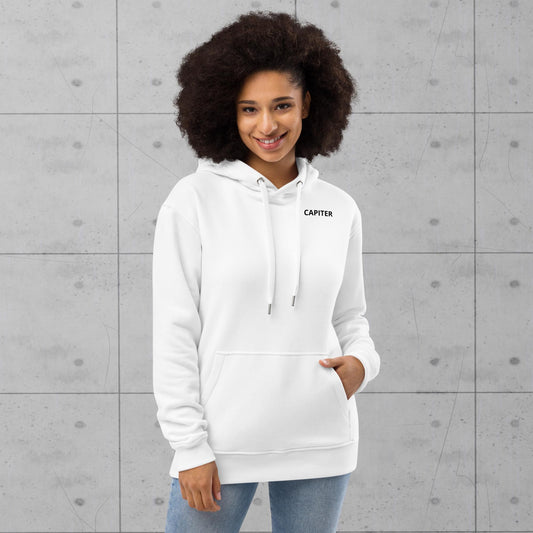 Premium Capiter eco hoodie White